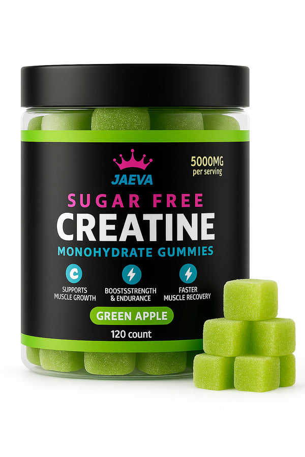 Green Apple - Sugar Free Creatine Monohydrate Gummies- 120 count