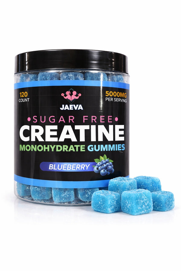 Blueberry- Sugar Free Creatine Monohydrate Gummies - Power Cubes - 120 count
